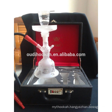 2015 Europe And America Hot Sale Dubai Al Fakher Clear All Glass Hookah